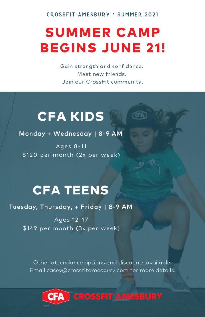 CFA Summer Camp begins June 21